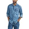 Wrangler Iconic Denim Regular Fit Snap Shirt Camicia Button-Down Uomo (Pacco da 1)