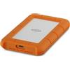 LaCie Rugged USB-C (5 TB), Disco rigido esterno, Argento, Arancia