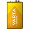 VARTA Longlife blocco da 9V Batterie 6LR61 (pacco da 1) Batteria alcaline blocco E - Made in Germany - Ideali per rilevatori antincendio, rilevatori di fumo, accordatori