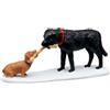 LEMAX Personaggi Cani Che Giocano Who's Pulling Who? in Resina H3.6x8.2x2.8 cm