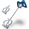 Scheppach PM1600 - Agitatore manuale, 1600 Watt, lunghezza barretta: 550 mm, diametro cestino: 140 mm, regolazione della velocità, cambio a 2 marce, ergonomico, attacco agitatore: M14)