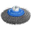 Bosch 1x Spazzola per smussatura PRO Metal Clean a filo ondulato piccole, filetto M14 (per Acciaio, Ø 115 mm, Professional Accessorio Smerigliatrice angolare piccola)