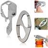 EOUIAV Chiave multifunzione 24 in 1, mini chiave portatile, chiave inglese in acciaio inossidabile, cacciavite da cintura, 1 portachiavi a forma di 8, per sport all'aria aperta