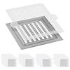 AMFUN Filtro di Scarico a Pavimento Usa e Getta, 40 Pezzi Filtro Raccogli Capelli per Doccia, Protezione per Lo Scarico del Pavimento, Adesivi per Scarico Doccia per Cucina, Vasca, Bagno