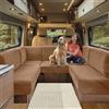 SHUOJIA Fodere per Cuscino per Camper, Jacquard Elasticizzato Copricuscino per Divanolavabili, Coprisedili per Divano, per Carovana RV Roulotte Auto Panca (Camel,W 45-65cm, D 45-65cm)