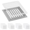 AMFUN Filtro di Scarico a Pavimento Usa e Getta, 40 Pezzi Filtro Raccogli Capelli per Doccia, Protezione per Lo Scarico del Pavimento, Adesivi per Scarico Doccia per Cucina, Vasca, Bagno