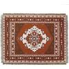 LumiSyne Coperte Plaid In Cotone Intrecciato Con Nappina Stile Etnico Tribale Boho Motivo Geometrico Azteca Navajo Coperta Da Tiro Per Letto Divano Coperta Campeggio Arazzo Tovaglia Tappeto 160x130cm