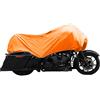 X AUTOHAUX Motorcycle Cover Lightweight Half Cover Outdoor Waterproof Rain Dust Protector Orange XL Size for Most Full Dress Touring Cruiser