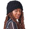 CHARM Zuccotto Uomo in Maglia 100% Cotone Unisex per Tutte Le Stagioni, Berretto Invernale Uomo E Cappellino Cotone Donna, Cappello Kufi per Tutti Nero