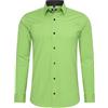 Rusty Neal Camicia da uomo Premium Slim Fit a maniche lunghe Stretch Grigio Colletto Kent Camicia Business Camicia Tempo Libero M, verde, L