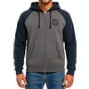 Icon Sports FC Barcelona - Felpa con Cappuccio da Uomo, Leggera, con Zip Intera, Marina Militare, M