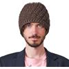 CHARM Zuccotto Uomo in Maglia 100% Cotone Unisex per Tutte Le Stagioni, Berretto Invernale Uomo E Cappellino Cotone Donna, Cappello Kufi per Tutti Marrone Scuro