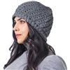 CHARM Zuccotto Uomo in Maglia 100% Cotone Unisex per Tutte Le Stagioni, Berretto Invernale Uomo E Cappellino Cotone Donna, Cappello Kufi per Tutti Grigio