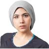 CHARM Berretto Uomo Hipster Oversize, Cappello Cotone Donna 100% Chemio con Cuciture A Vista, Cuffie per Dormire Lungo Slouch Moda Waffle e Reversibile Grigio Chiaro