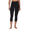 Sunzel Sunzfly Capri Leggings da Donna, 3/4 Pantaloni da Yoga a Vita Alta con Controllo della Pancia per l'Allenamento e La Corsa in Palestra Nero,S,19