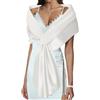 EASEDAILY Scialli e involucri da donna per abiti da sera sciarpa da sposa elegante stole da sposa coprispalle per sposa e damigella d'onore