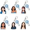 Fakcrkun K-POP - 6 portachiavi Katsye, carini portachiavi per donne e ragazze, portachiavi in acrilico per amanti della musica, regali per fan