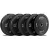 Spart Fitness Disco Bumper Slim Nero Ø45 cm - Peso 25 kg