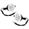 Nimomo 2 pezzi Faro per motocicletta, lampada per faro anteriore sinistro destro a LED 12V, adatto per Bull Farm Quad Dirt Bike ATV 150cc 250cc