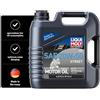 LIQUI MOLY Olio motore Motorbike 4T 20W-50 Olio minerale 4 L Compatibilità con YAMAHA MOTORCYCLES FJ FZS FZX TT XV