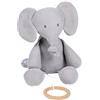 Nattou- Pupazzetto Carillon in Maglia, Tembo, 32 x 23 x 8 cm, Colore Grigio, 28 cm, 929028