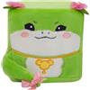 MGM TOY - Squarepal - Serpente - Rana - Lucertola - Peluche Antistress - 193639 - Memory Foam - Gadget - Regalo - Animali - Ansia - Giocattolo Sensoriale - Dai 2 anni