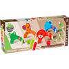 PLANÈTE BOIS Croquet Animali-FSC-053342-2-6 Giocatori-Multicolore-Legno-Giocattolo per Bambini-Gioco di Abilità e all'Aperto-76 cm x 14 cm-A Partire dai 3 Anni, 053342