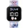 Disney Lilo & Stitch LAS4200 - Orologio a LED con cinturino blu stampato