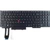 TRADEBIT Tastiera per Lenovo ThinkPad E15 G1 G2 G3 G4 LED QWERTY USA
