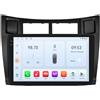 OEM CarPlay, lettore multimediale, touchscreen, sistema di navigazione, compatibile con Toyota Yaris dal 2005 al 2012, modello QS1 (Wi-Fi 3G, 32GB)