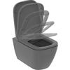 Ideal Standard Vaso WC sospeso IDEAL STANDARD i.life b, sedile escluso P 54 x L 35.5 x H 33.5 cm grigio / argento