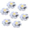 ViaGasaFamido Perline Lampada Chip LED AXD-1W-5V, 25 Pezzi, 1W 5V 200LM, Luce Naturale, Base in Alluminio, 20x7mm, per Illuminazione Fai-da-Te