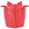 Fdit Accessorio per set da tè con filtro per filtro da colino per infusore di tè in silicone a forma di gatto sveglio pratico pratico per ufficio a casa(Rosso)