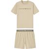 Emporio Armani - Pigiama bermuda in jersey organico ASV