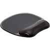 Q-Connect Tappetino per mouse ergonomico con cuscino in gel/tappetino per mouse con poggiapolsi/poggiapolsi/per computer e computer portatile/nero/antiscivolo in gomma
