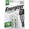 Energizer Accu Recharge Power Plus Batteria Ricaricabile Aaa 700mah 2 Pezzi