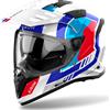 Airoh CASCO INTEGRALE BANDIT HORN WHITE GLOSS AIROH : Taglia Int - M