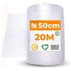 Nanoko [20 cm extra] Rotolo di plastica a bolle imballaggio 20 metri x 50 cm di larghezza carta bolle imballaggio per traslochi plastica bolle imballaggio 100% riciclabile