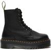 DR MARTENS JADON III PARCHMENT BLACK PISA LEATHER PLATFORM