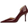 BAADCUP Eleganti tacchi alti sexy da donna décolleté, eleganti e semplici, possono allungare molto bene la linea delle gambe, Bordeaux, 41/45 EU