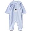 United Colors of Benetton Tutina M/L 3SP7AT019 Pigiamino per Bambino e Neonato, Blu, 62 Bimbo