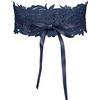 Allegra K Cintura da donna in pizzo larga da avvolgere intorno a Obi Croset Cinture Bowknot, Blu navy, 65-80cm/25.59-31.50