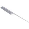 Brrnoo Pettine per capelli a coda di ratto da salone, pettine in metallo in alluminio per barbiere professionale, pettine per capelli per uomo, donna e bambino(Grigio argento)