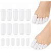 Carehabi 16pcs Proteggi Dita Piedi, Toe Cap e Protector, Copripunta in Silicone, Copri Piedi Traspiranti er Sollievo Dal Dolore Attrito Calli Vesciche Unghie Mancanti