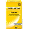 BAYER SPA Citrosodina Effervescente, Digestivo Con Calcio, Gusto Limone 20 Bustine