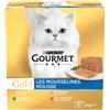 Gourmet Gold Mousse pollo/salmone/rognone/coniglio per gatto 1 confezione (48 x 85 g)