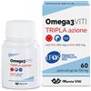 MARCO VITI FARMACEUTICI SpA Omega 3 Viti Tripla Azione - Integratore a base di EPA e DHA - 60 perle