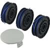 Wablissia Bobina di ricambio per decespugliatore, con coperture, per Ryobi-RLT4027/RLT4125/RLT5027/RLT5127/RLT6030/RLT6130Risultati precisi e di taglio (3+1)