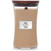 Woodwick Candela Grande con Stoppino Scoppiettante Cashmere 130 Ore