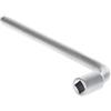 GEDORE Chiave a pipa Piegata, Chiave a Bussola Rotonda, 10 mm, Attacco Quadro, Lunga 175 mm, Chiave a Bussola Profonda, per Dadi e Viti, 25 V 10, Acciaio Cromato